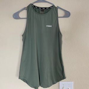 Stronger High Neck Tank Top